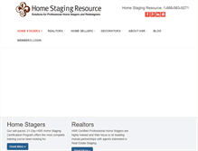 Tablet Screenshot of homestagingresource.com